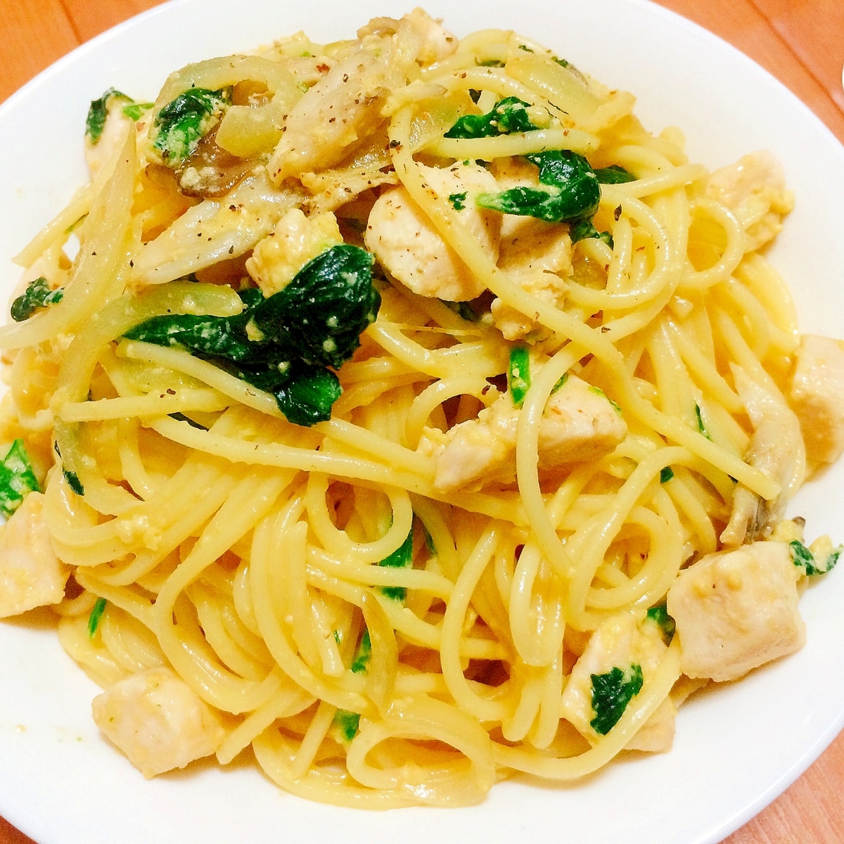 牛乳と卵で 鶏肉のクリームパスタ レシピ 作り方 By 美容料理研究家 あゆ 楽天レシピ